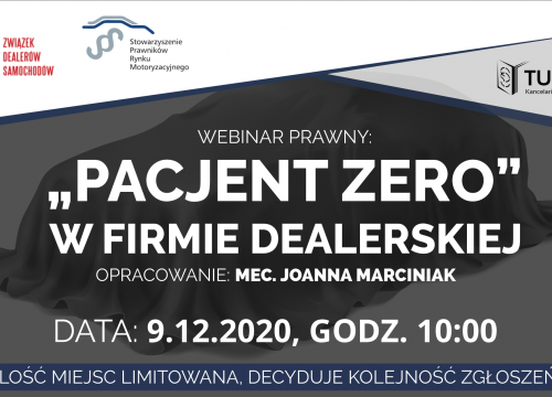 Pacjent zero – zapraszamy na bezpłatny webinar