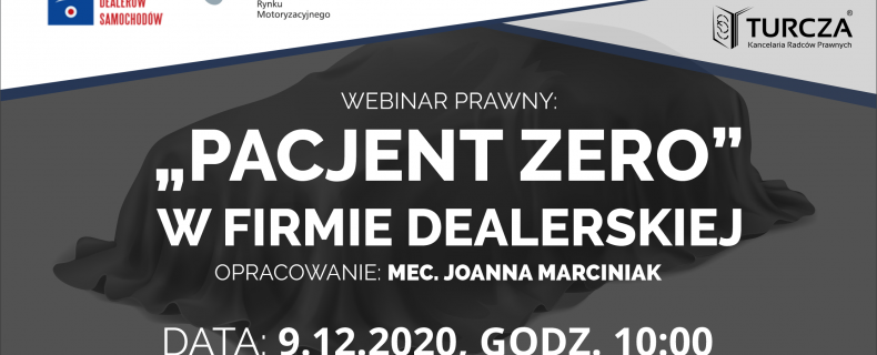 Pacjent zero – zapraszamy na bezpłatny webinar