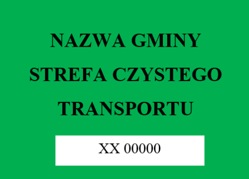 Wzór nalepki uprawniającej do wjazdu do stref czystego transportu przekazany do konsultacji publicznych